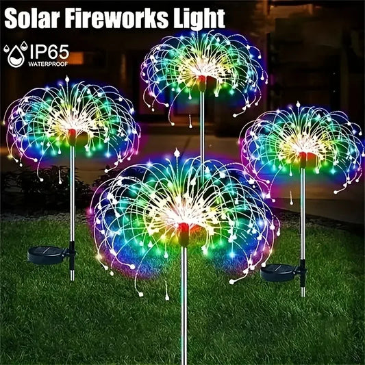 Solar Fireworks Outdoor Garden Light