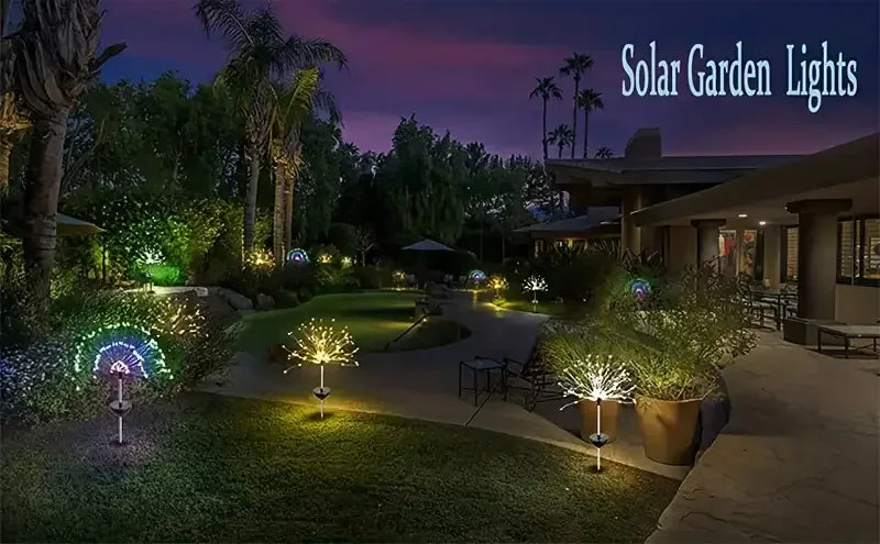 Solar Fireworks Outdoor Garden Light